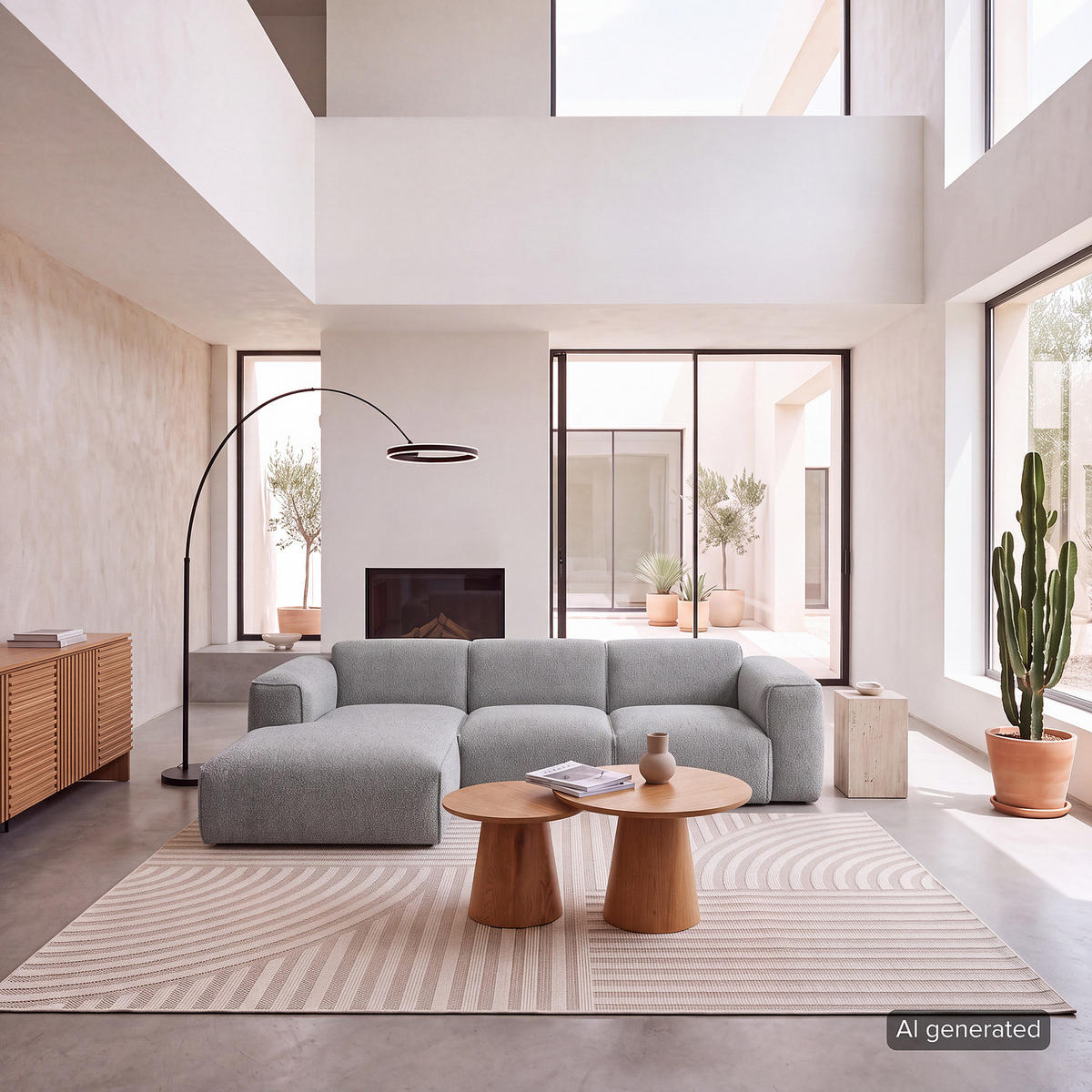 3-SITZER ECKSOFA mit Longchair - Schwarz/Grau, Kunststoff/Textil (251/173cm) - home24