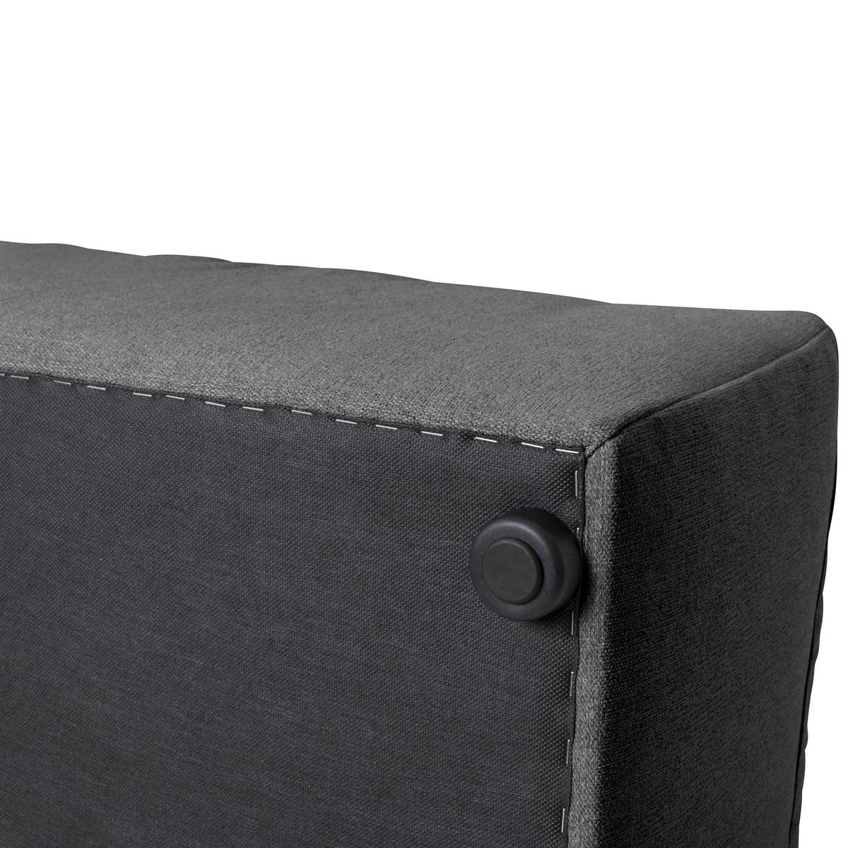 SOFA Element Armlehne rechts Kattrina Flachgewebe anthrazit - Anthrazit, Kunststoff (100/73/100cm) - 58aufmkessel