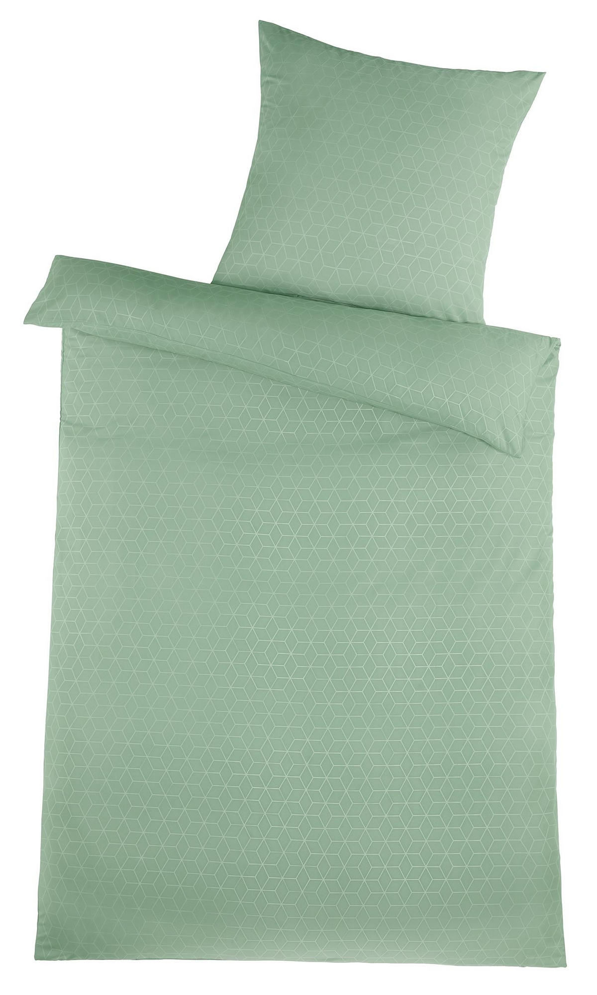 MIKROFASER-BETTWÄSCHE 135x200 Super softer Bettbezug aus 100% Polyester, Bettbezüge Grün Muster - Grün, Textil (135/200cm) - Carpe Sonno