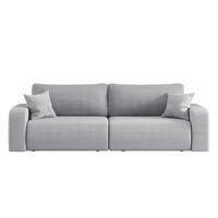 SCHLAFSOFA MILANO und Bettkasten Stoff Poso Grau - Grau, Holz (246/83/98cm) - Kaiser Möbel