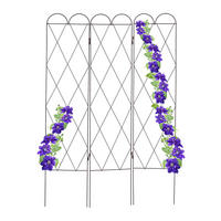 RANKGITTER - Dunkelbraun, Metall (109/162.5/1cm) - Relaxdays