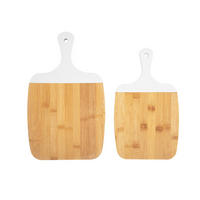 SCHNEIDEBRETTER Bambus Gourmet 2er-Set - Weiß, Naturmaterialien (23/38cm)