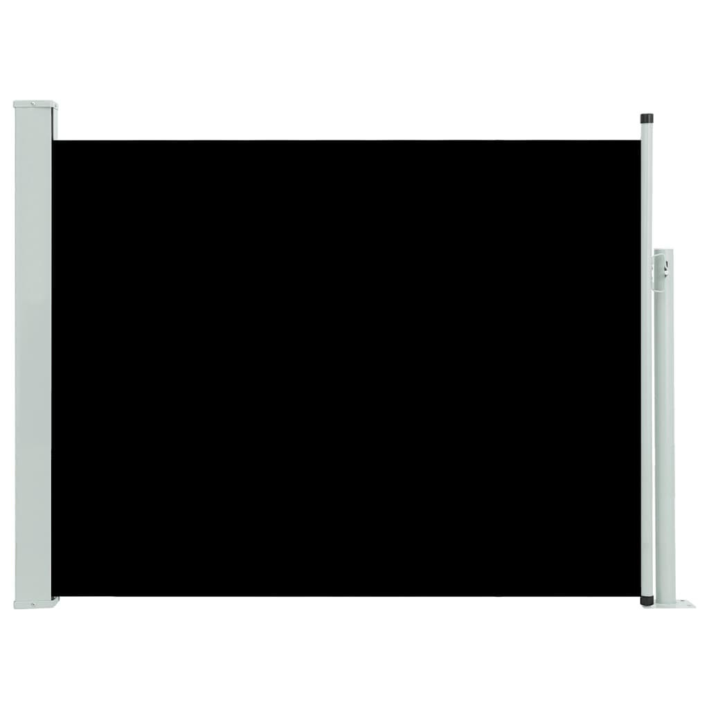 AUSZIEHBARE Seitenmarkise 140x500 cm Schwarz - Schwarz, Textil (500/140/500cm) - furnicato