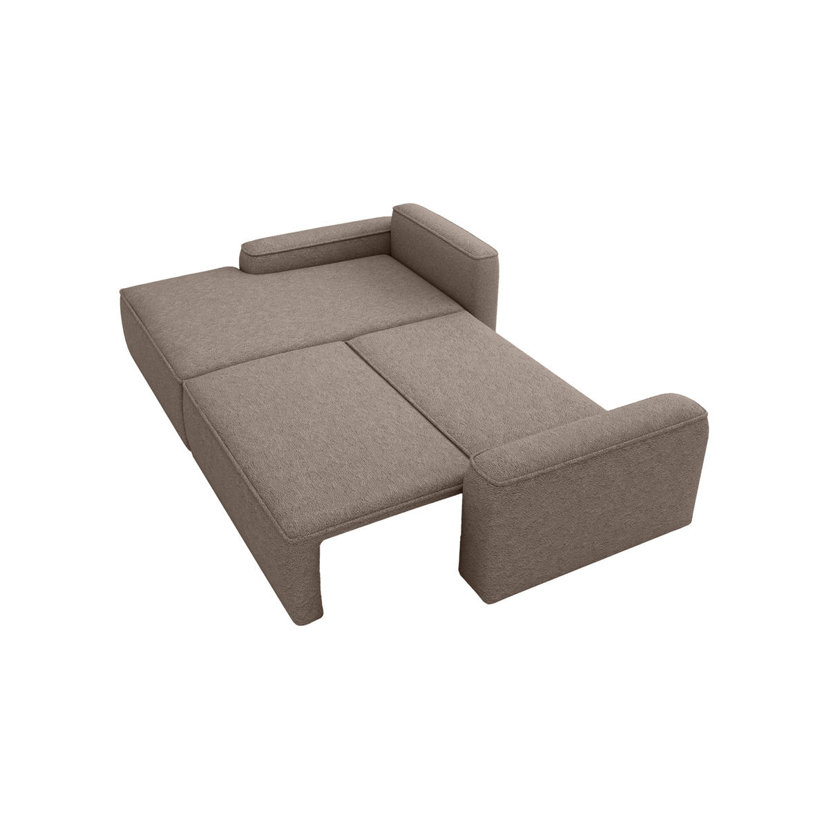 ECKSOFA OTATTI mit Schlaffunktion, Braun - Braun, Textil (245/160cm) - Fedve