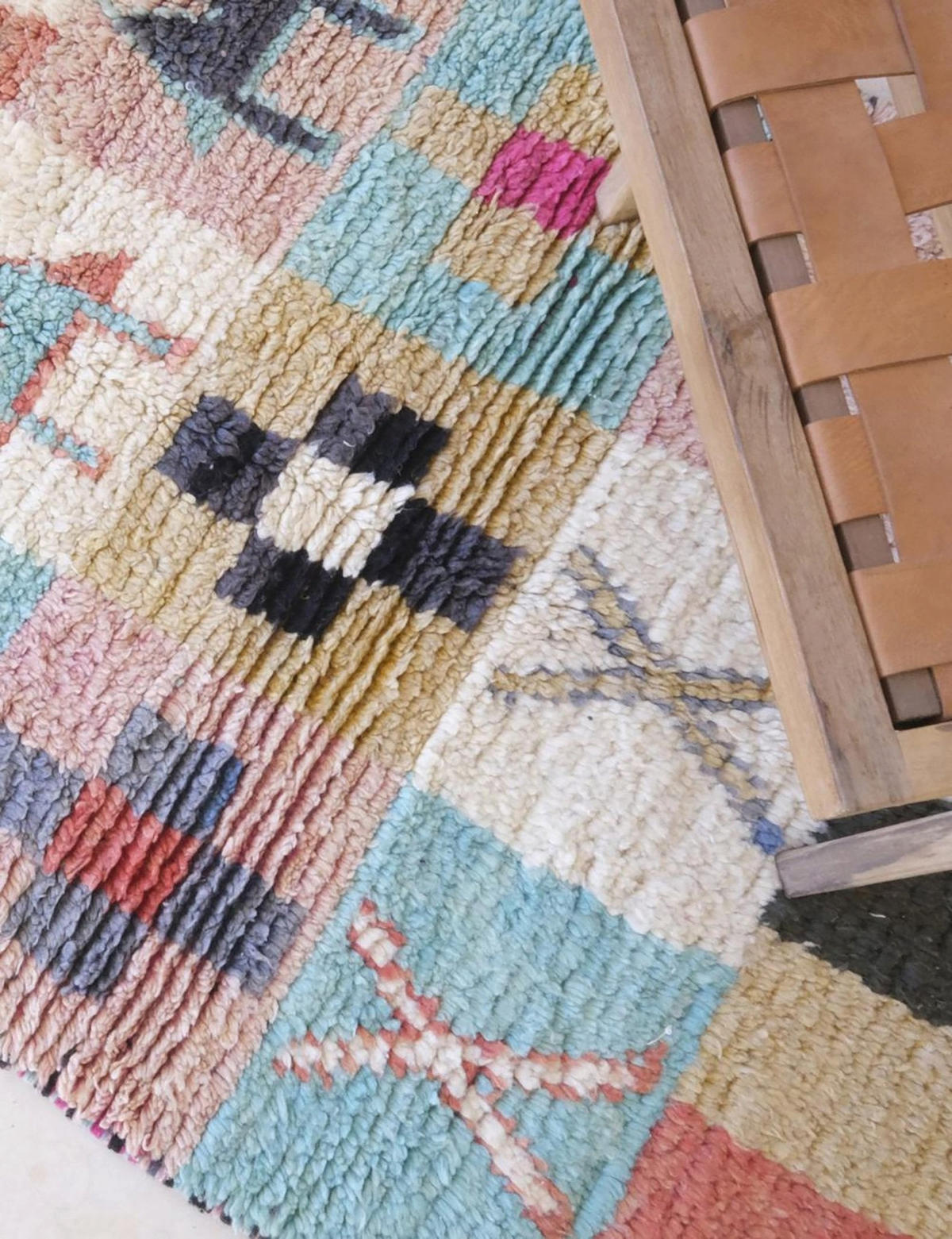 BERBERTEPPICH aus reiner Wolle 99x 148 cm - Multicolor, Naturmaterialien (99/148cm) - AFK Living