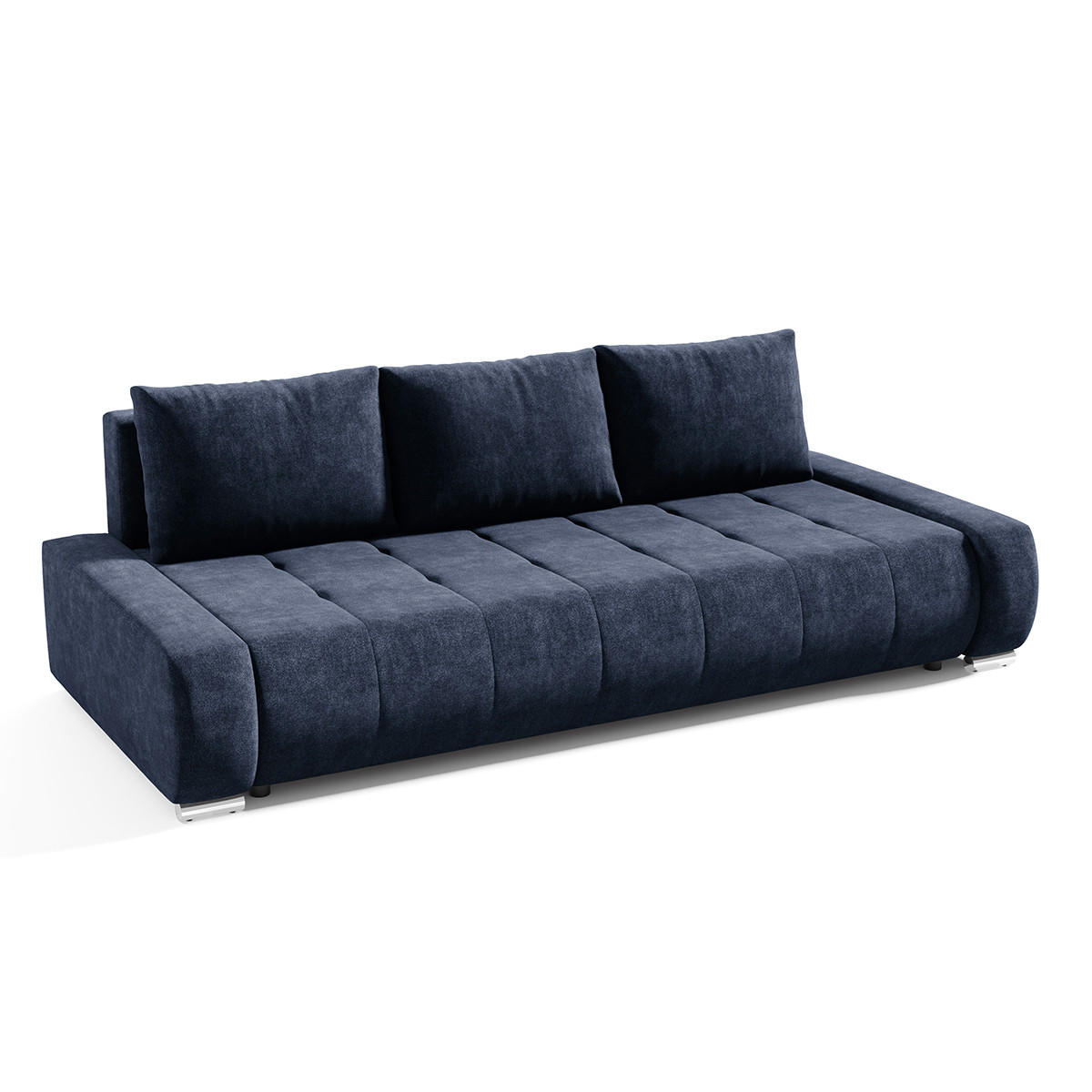 SCHLAFSOFA Jonas 3 Sitzplätze Marineblau - Blau, Holzwerkstoff (240/85/110cm) - Petits-meubles