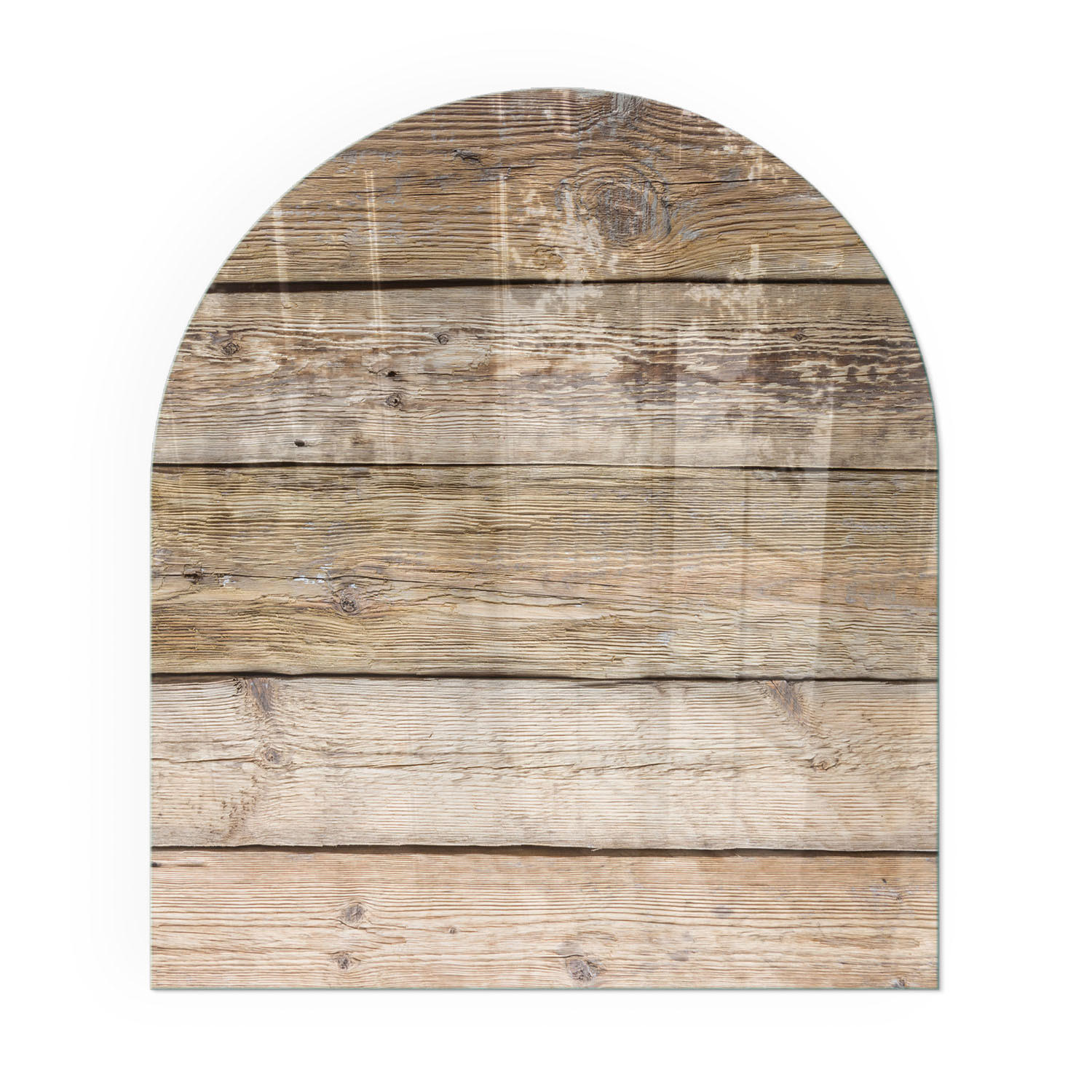 GLASPLATTE für Kamin 80x70 cm - Beige, Glas (80/70/0.4cm) - TULUP