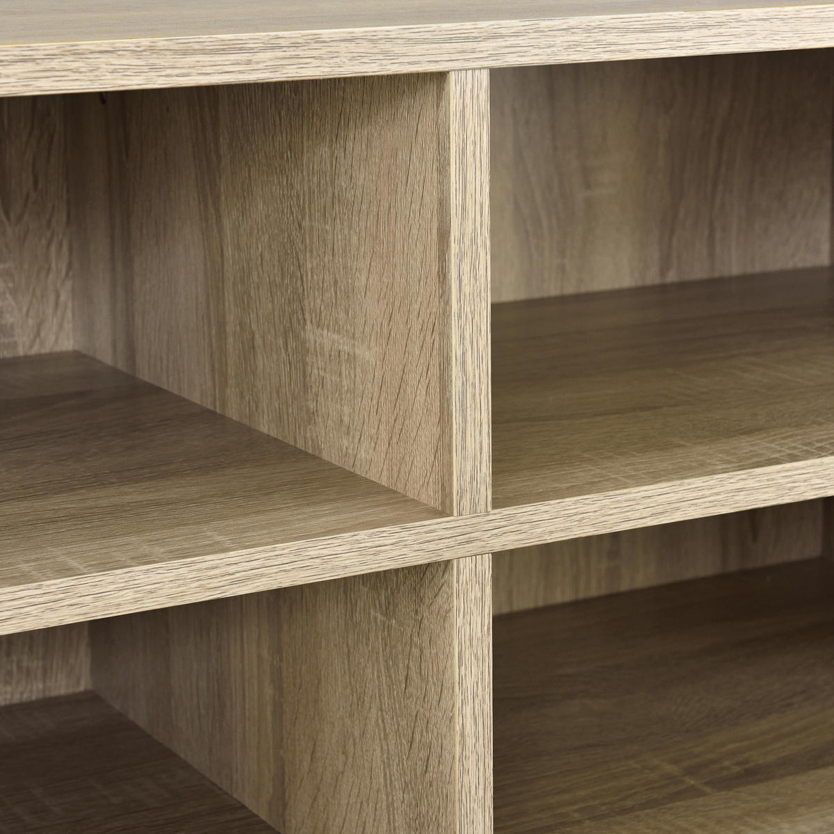 LOWBOARD Gränne - Sonoma Eiche, Holzwerkstoff/Kunststoff (90/40.5/35cm) - [en.casa]