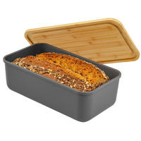 BROTKASTEN, grau - Grau, Kunststoff (40/12.5/23cm) - bremermann