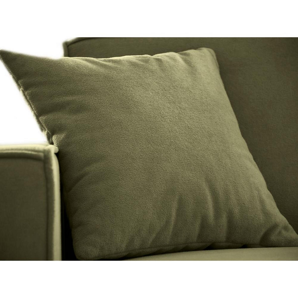 ECKSOFA ohne Schlaffunktion Pedro L hellgrün rechts - Schwarz/Hellgrün, Kunststoff/Textil (267/170cm)