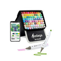 ALKOHOL Marker Set 80 Farben mit App und Ständer-Etui - Multicolor, Kunststoff (1/1/15.4cm)
