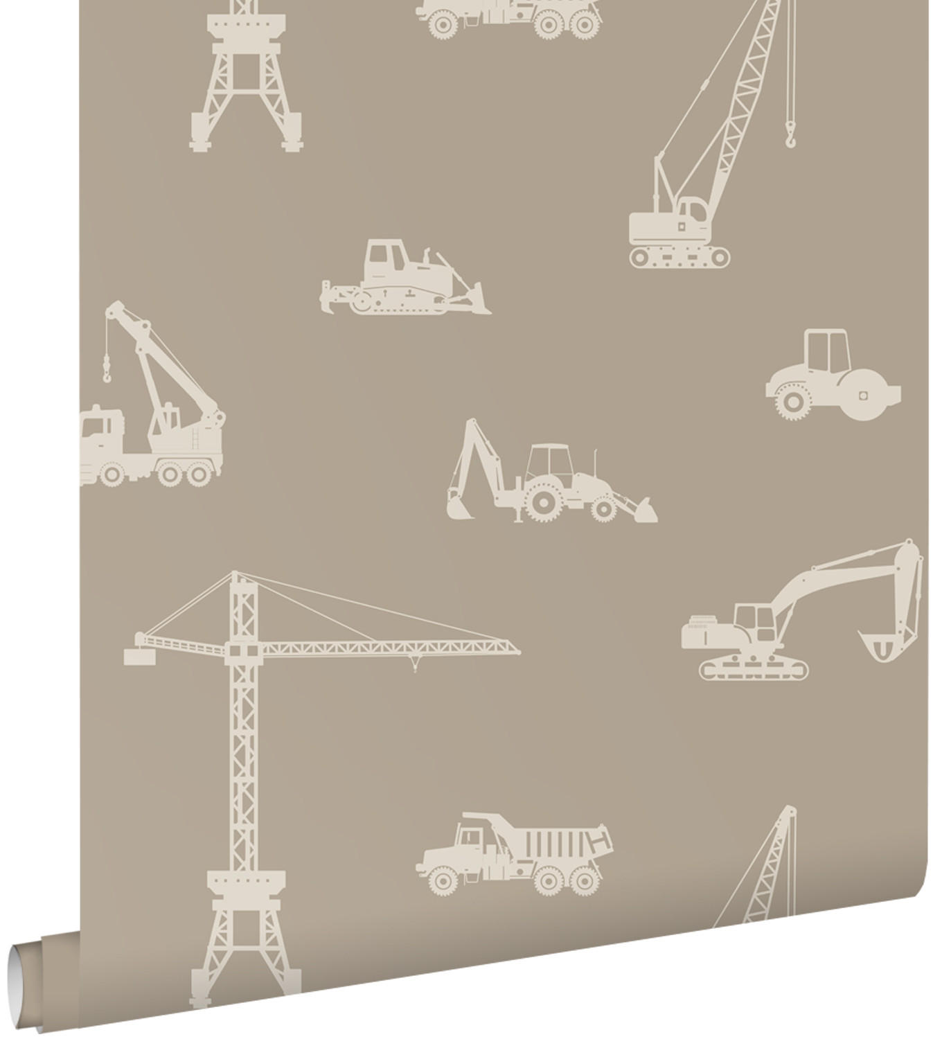 TAPETE Fahrzeuge 53 cm x 10.05 m - Beige, Papier (53/0.1cm) - ESTAhome