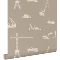 TAPETE Fahrzeuge 53 cm x 10.05 m - Beige, Papier (53/0.1cm) - ESTAhome