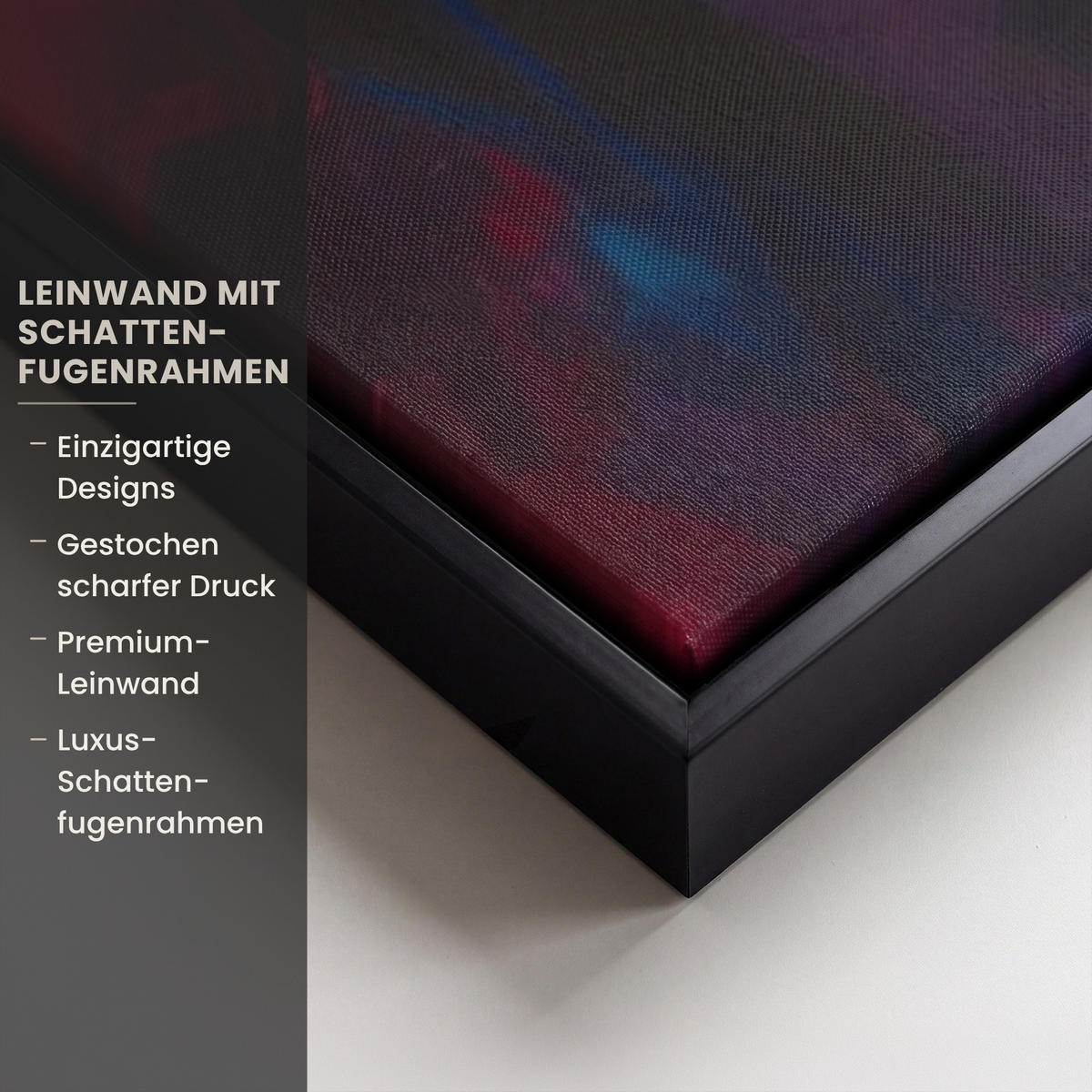 LEINWAND Bilder mit Rahmen - Wein - Frau - Stimmungsvoll - Farbenfroh - 150x100 - Bordeaux, Textil (150/100cm) - MuchoWow