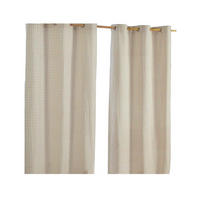 ÖSENVORHANG Vichy-Karo blickdicht 2er-Set, 117/137 cm - Beige, Textil (117/137cm) - Homescapes