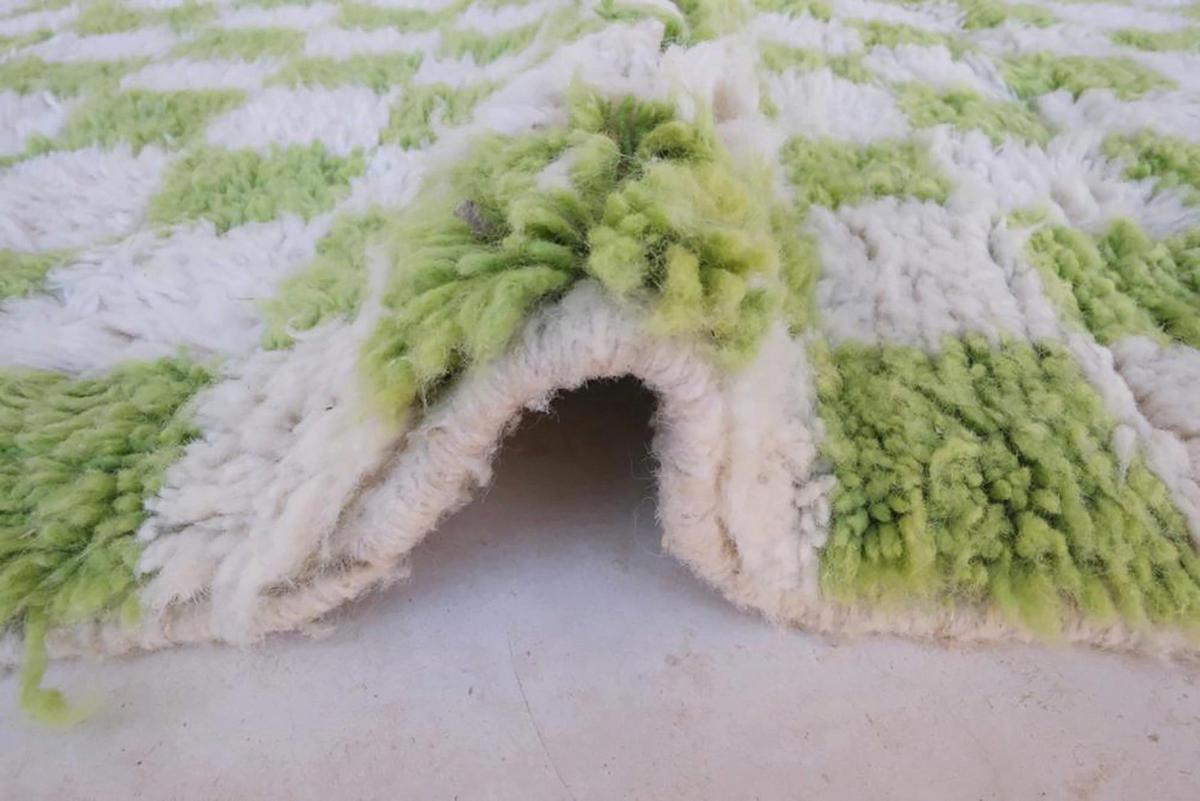 BERBERTEPPICH aus reiner Wolle 153x 244 cm - Grün, Naturmaterialien (153/244cm) - AFK Living