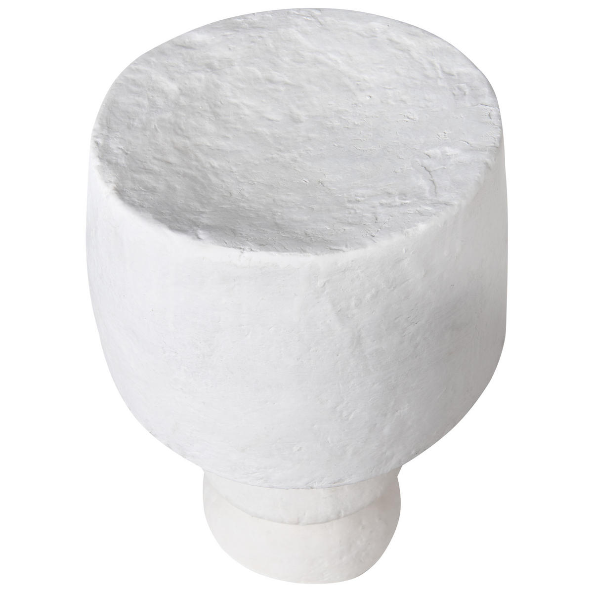 TISCHLEUCHTE Weiß Arapey - Weiß, Papier (23/23/39cm) - Beliani