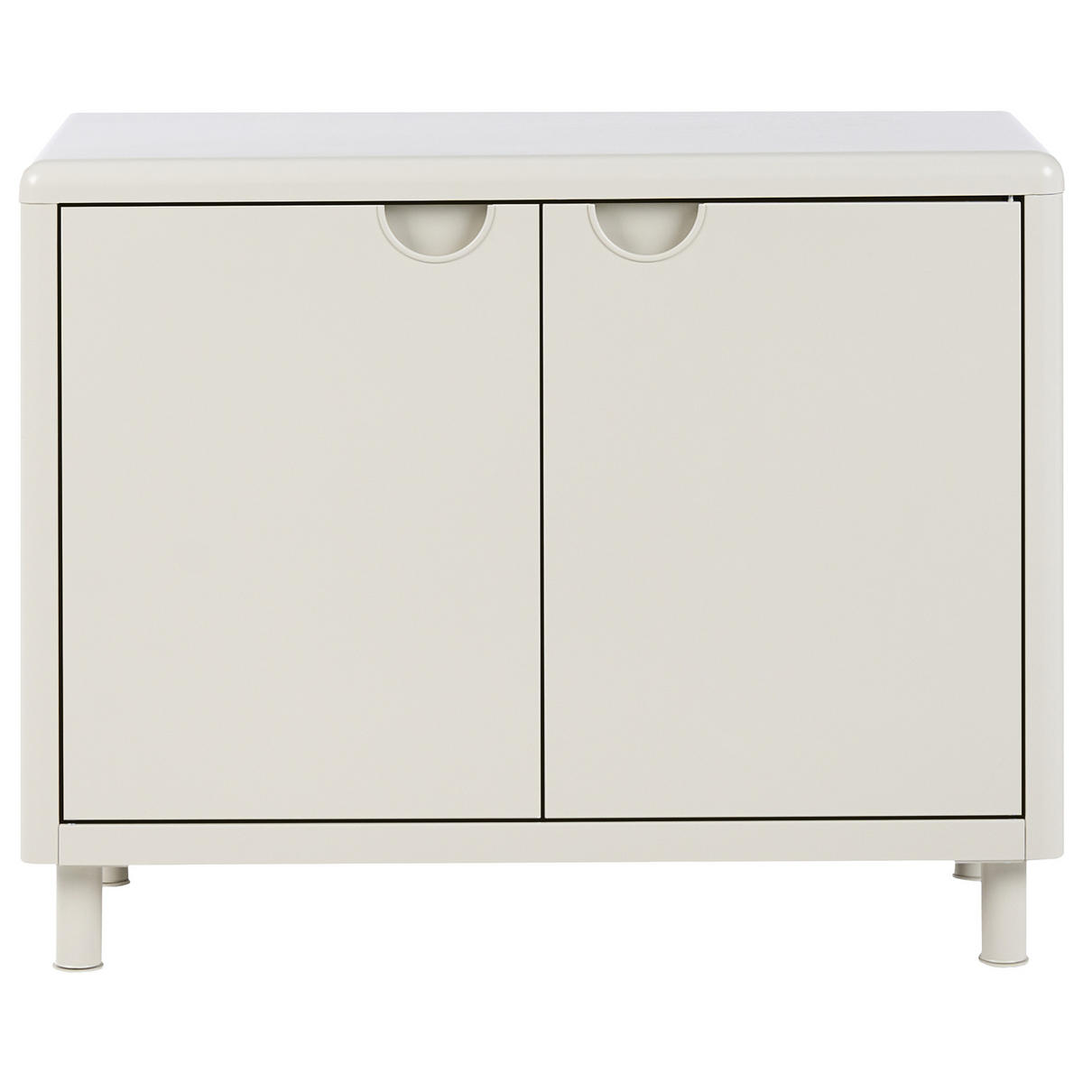 SIDEBOARD se 2 dveřmi Světle béžový Korvo - béžová, kov (90/70/42cm) - Beliani