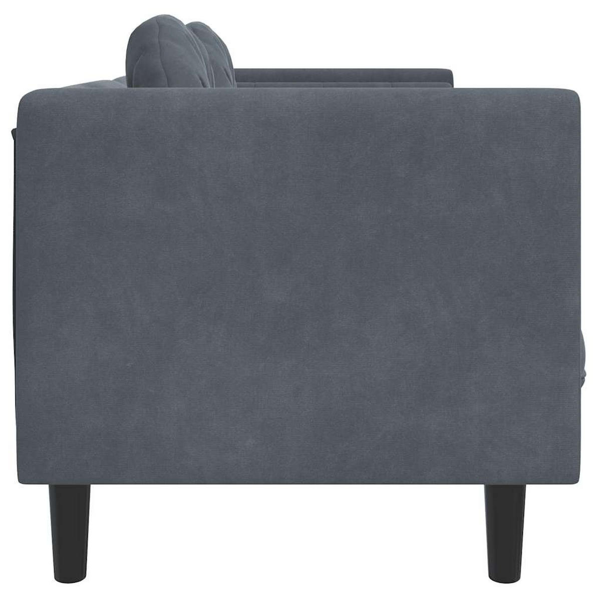 3-SITZER-SOFA Jones - Grau, Naturmaterialien (193.5/77/70cm) - Nettlife