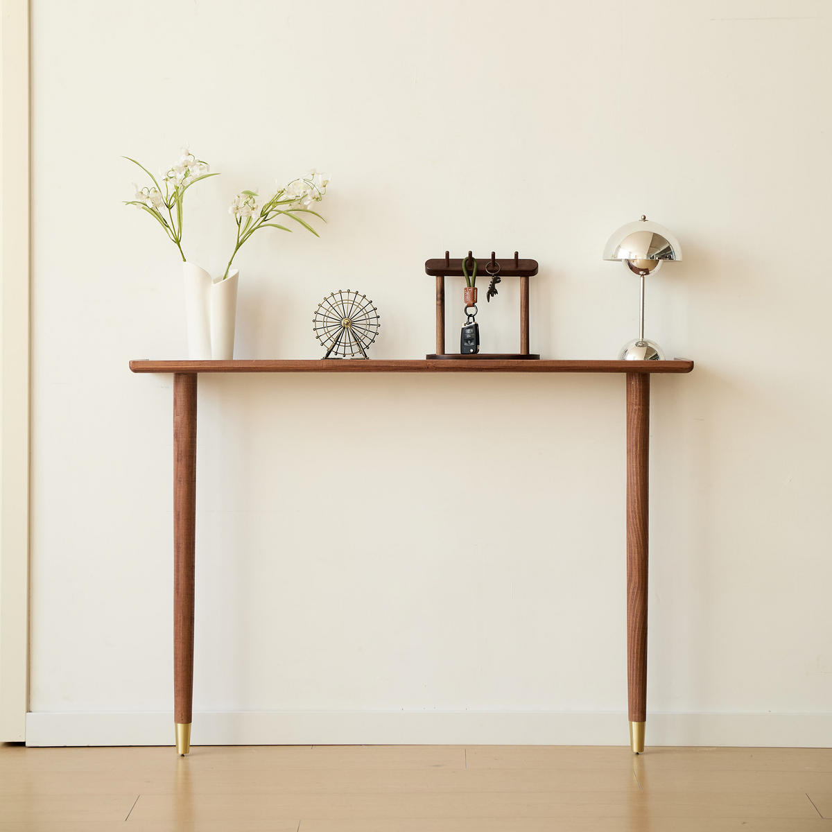 KONSOLENTISCH Rechteckig Braun 110 x 28 x 78 cm - Braun, Holz (20/110/78.5cm) - Nordlys