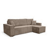 ECKSOFA TAVO L mit Stauraum, Braun - Braun, Textil (244/145cm) - KS Home Concept