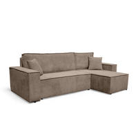 ECKSOFA TAVO L mit Stauraum, Braun - Braun, Textil (244/145cm) - KS Home Concept