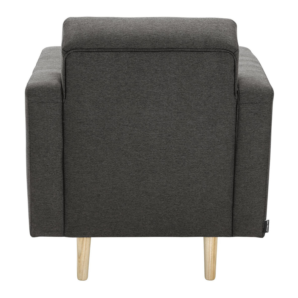 POLSTERSESSEL Kazia Flachgewebe anthrazit - Anthrazit, Kunststoff (75/81/83cm) - 58aufmkessel