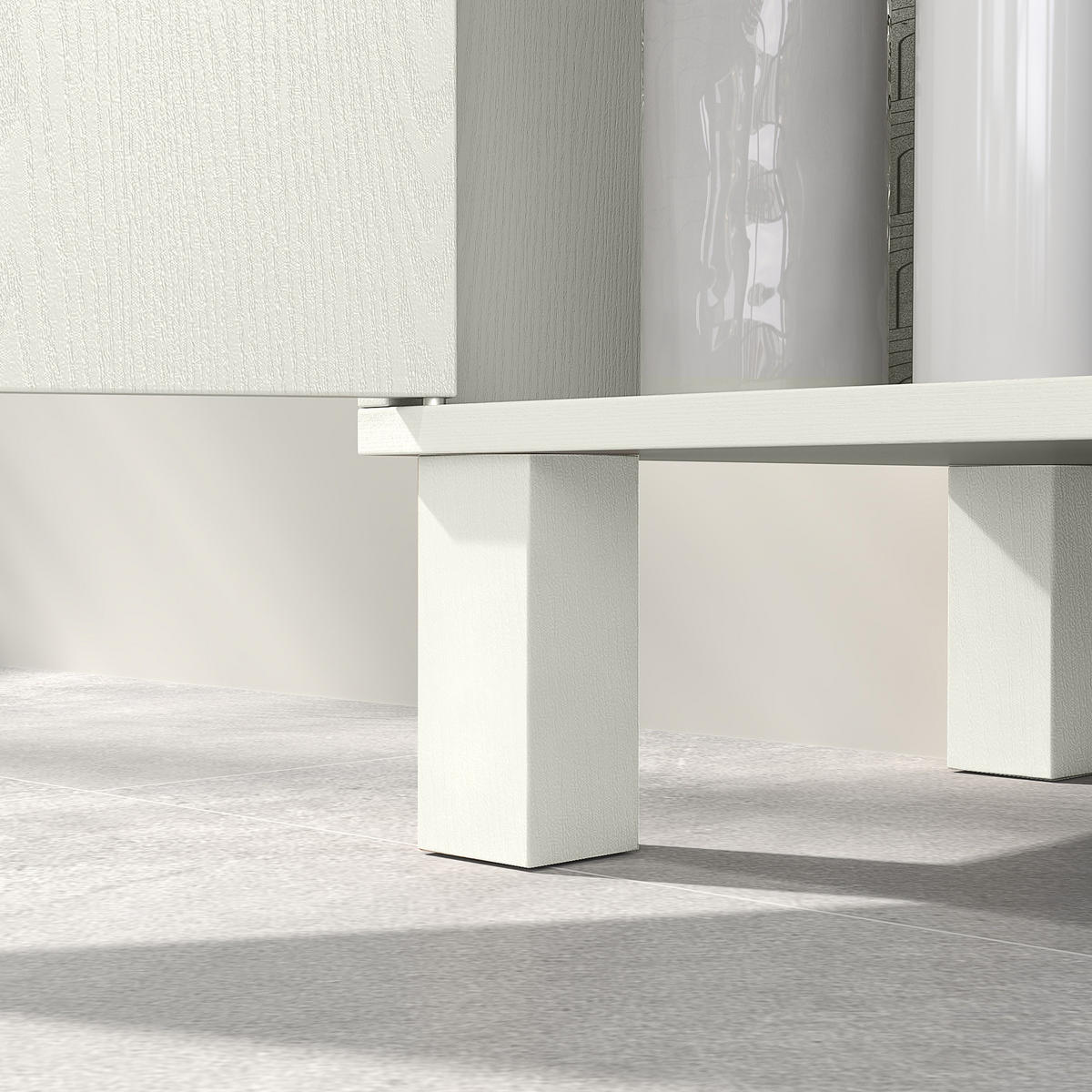 WASCHBECKENUNTERSCHRANK DE-15897 U-Aussparung Weiß - Weiß, Holzwerkstoff (60/63/30cm) - ComfortXL