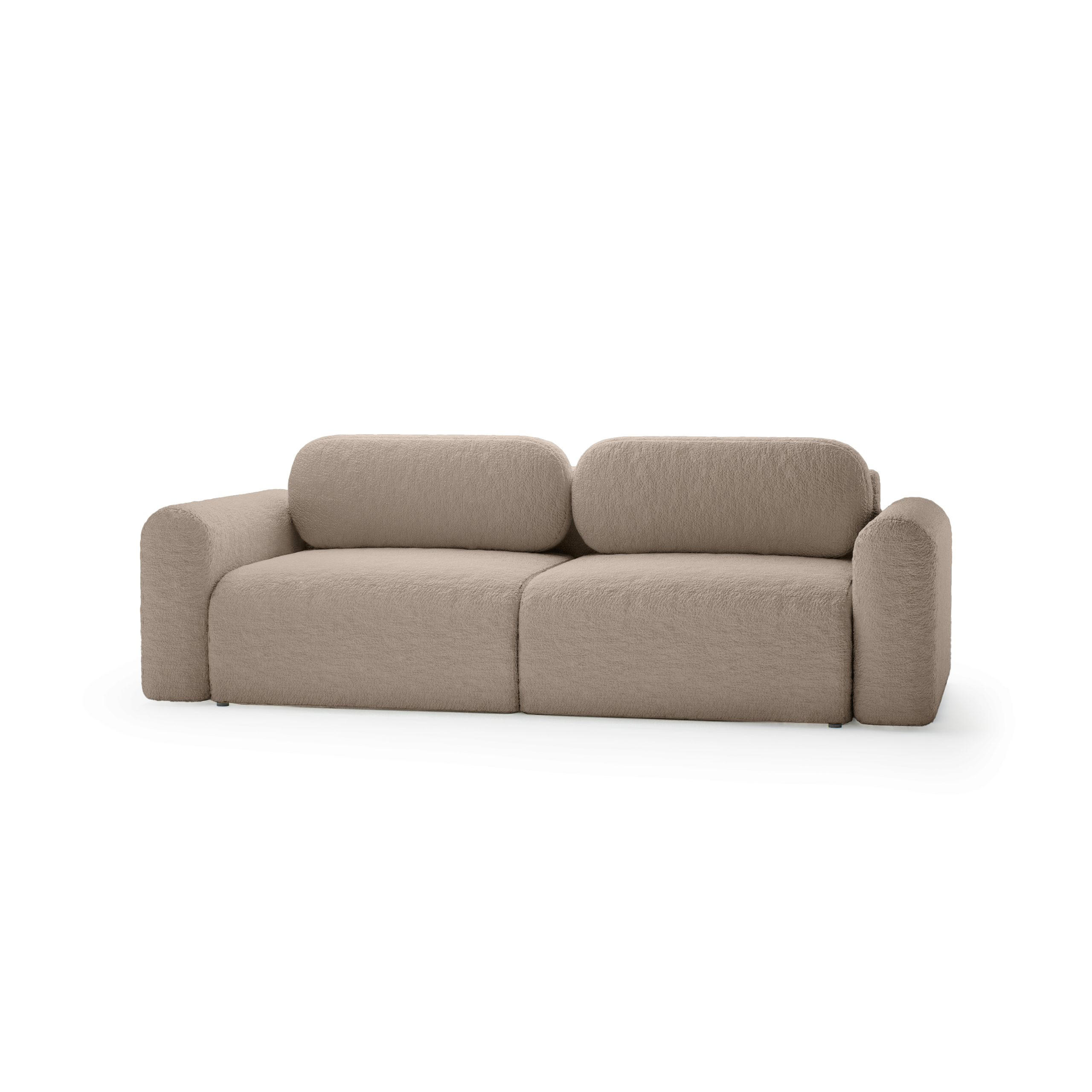 SOFA mit Schlaffunktion Thekla, Braun - Braun, Textil (246/70/100cm) - Fedve