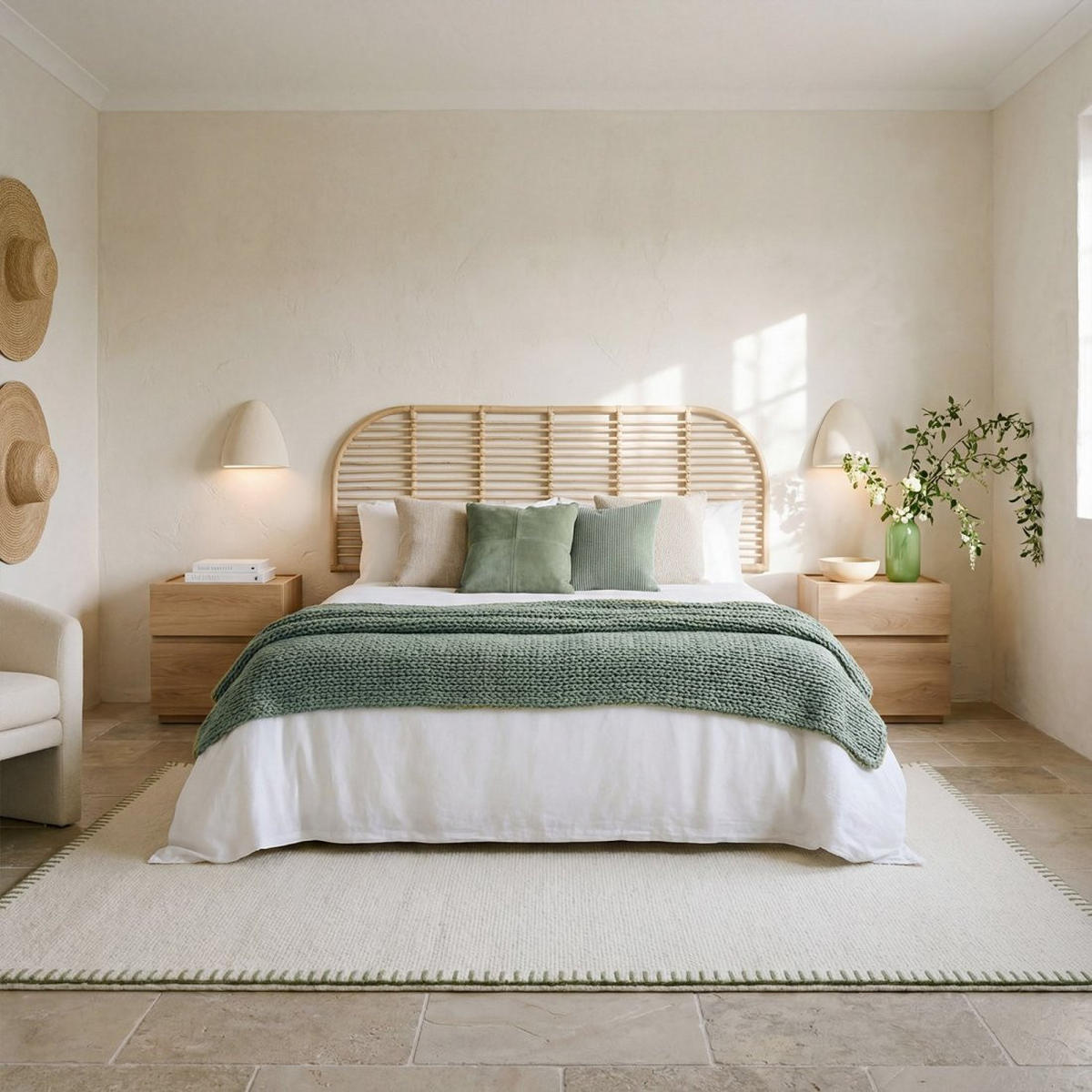 KOPFTEIL DOPPELTES Siloa Natürlich 160 cm x 60 cm - Naturfarben, Naturmaterialien (160/3cm) - Klast Home