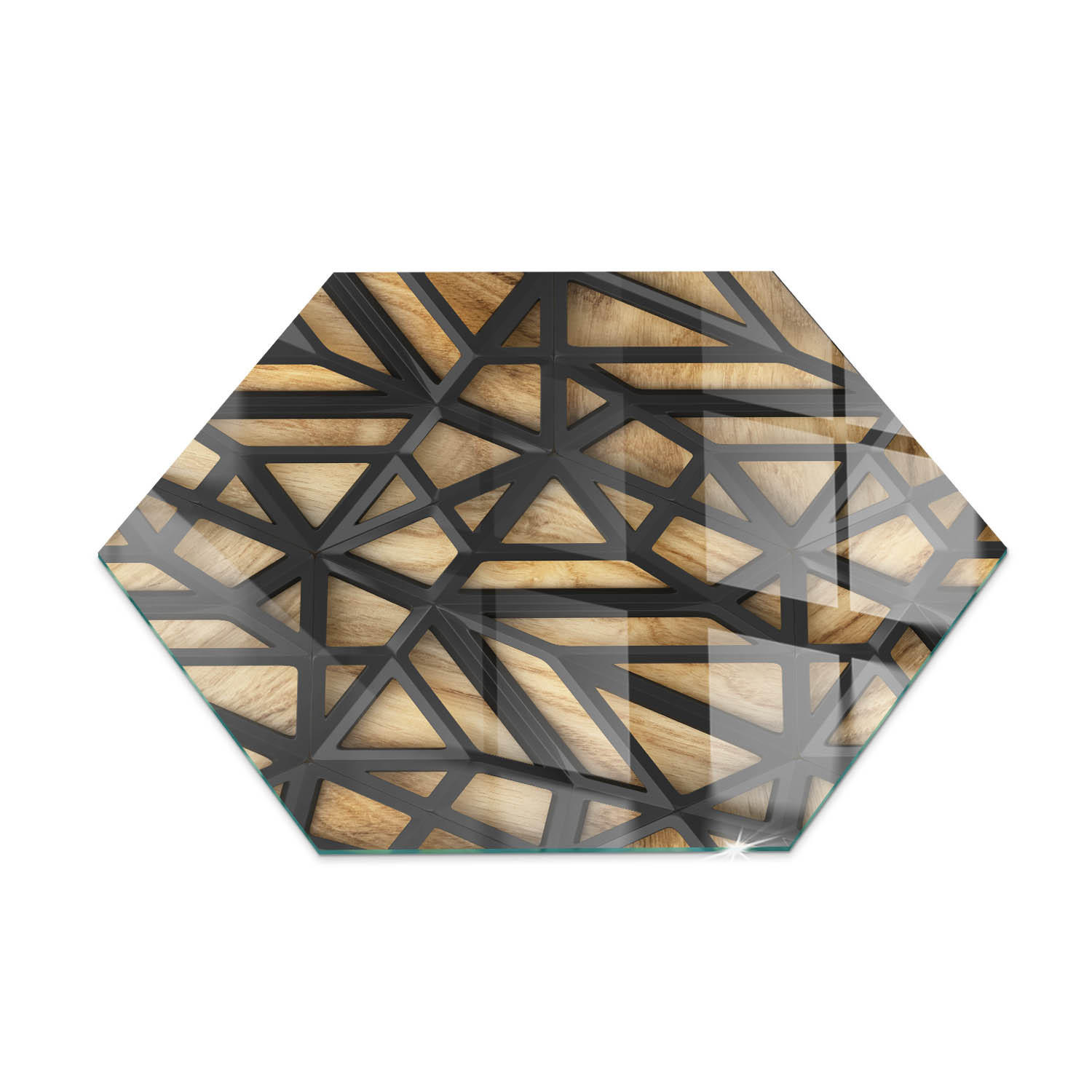 ArtPrintCave Glasplatte Braun 40x40x0.4 cm