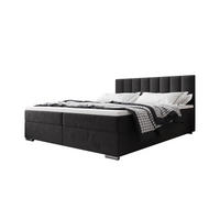 BOXBETT ZILANO 2 mit Matratze H3 und Topper 140x200 Itaka 27 - Dunkelgrau, Holz/Textil (140/200cm) - Bedante