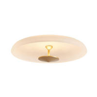 DECKENLEUCHTE Avelis, Frostweiß und Gold, 13cm - Weiß, Glas (13/40/13cm) - KOSILUM