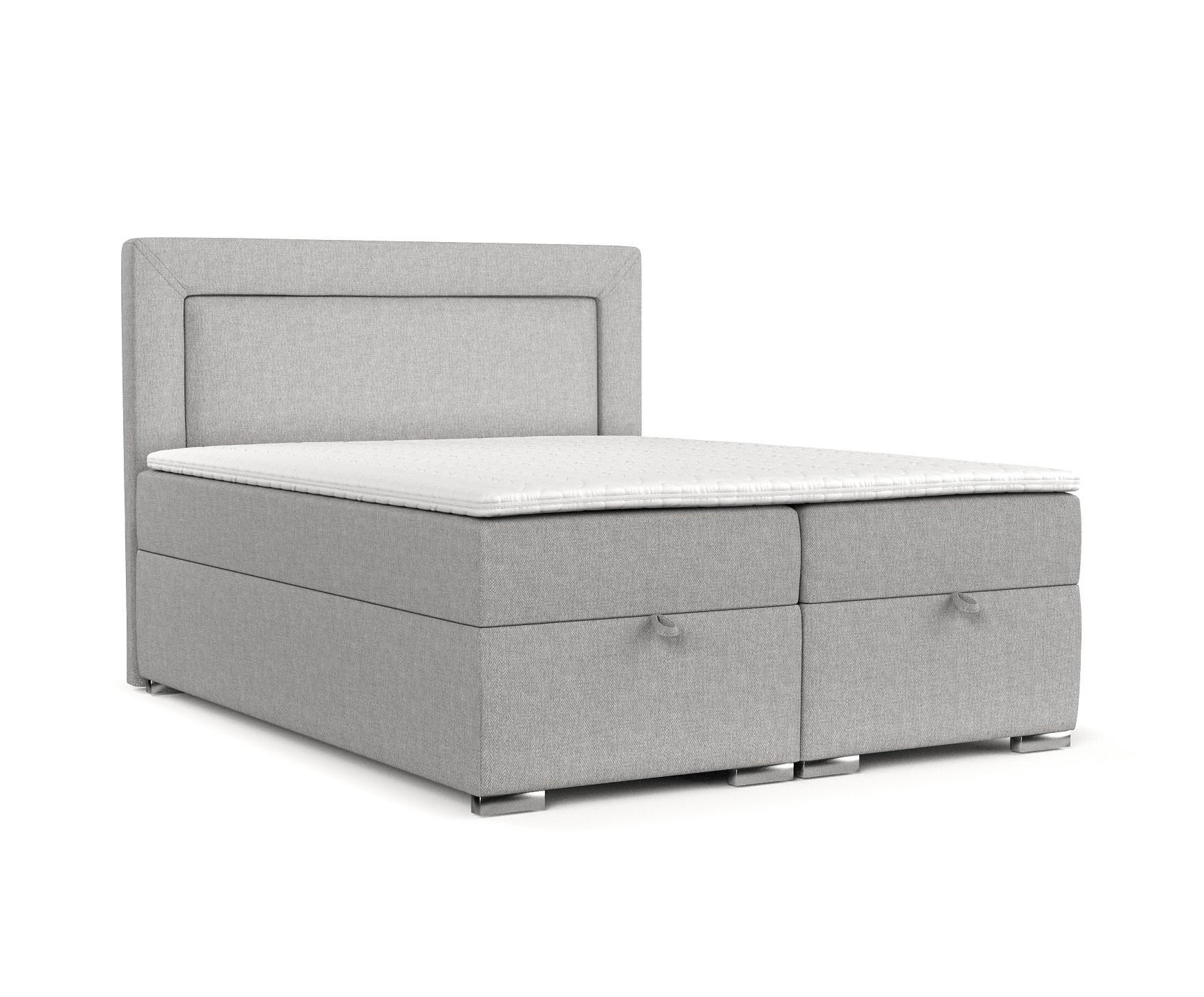 AltaBeds POSTEL BOXSPRING LONTANO 200/200 cm Šedobéžová