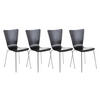 BESUCHERSTUHL Almere - 2er Set schwarz - Schwarz, Holz (43/84/50cm) - TPFLiving