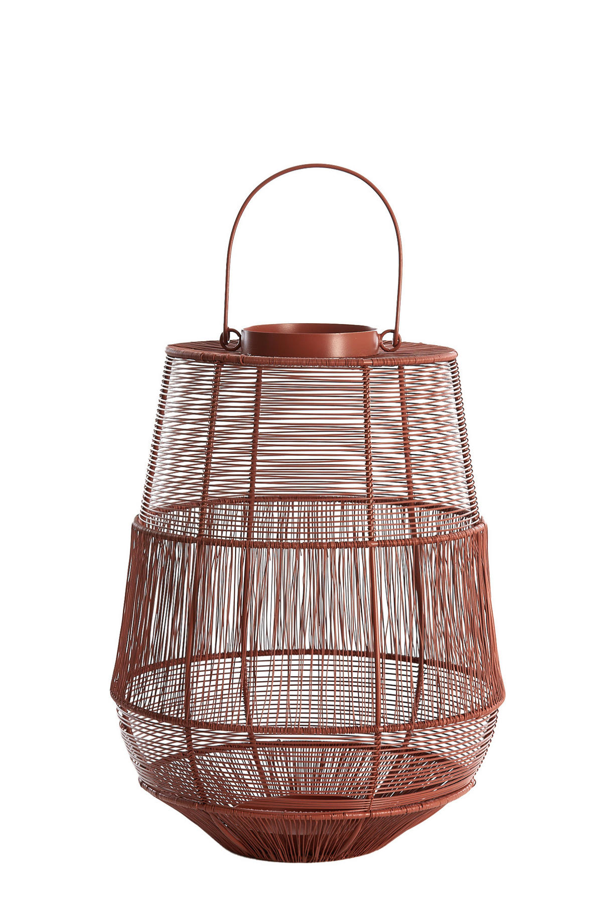 WINDLICHT Sezela Rot Ø28/38 cm - Rot, Metall (28/38/28cm) - Light & Living