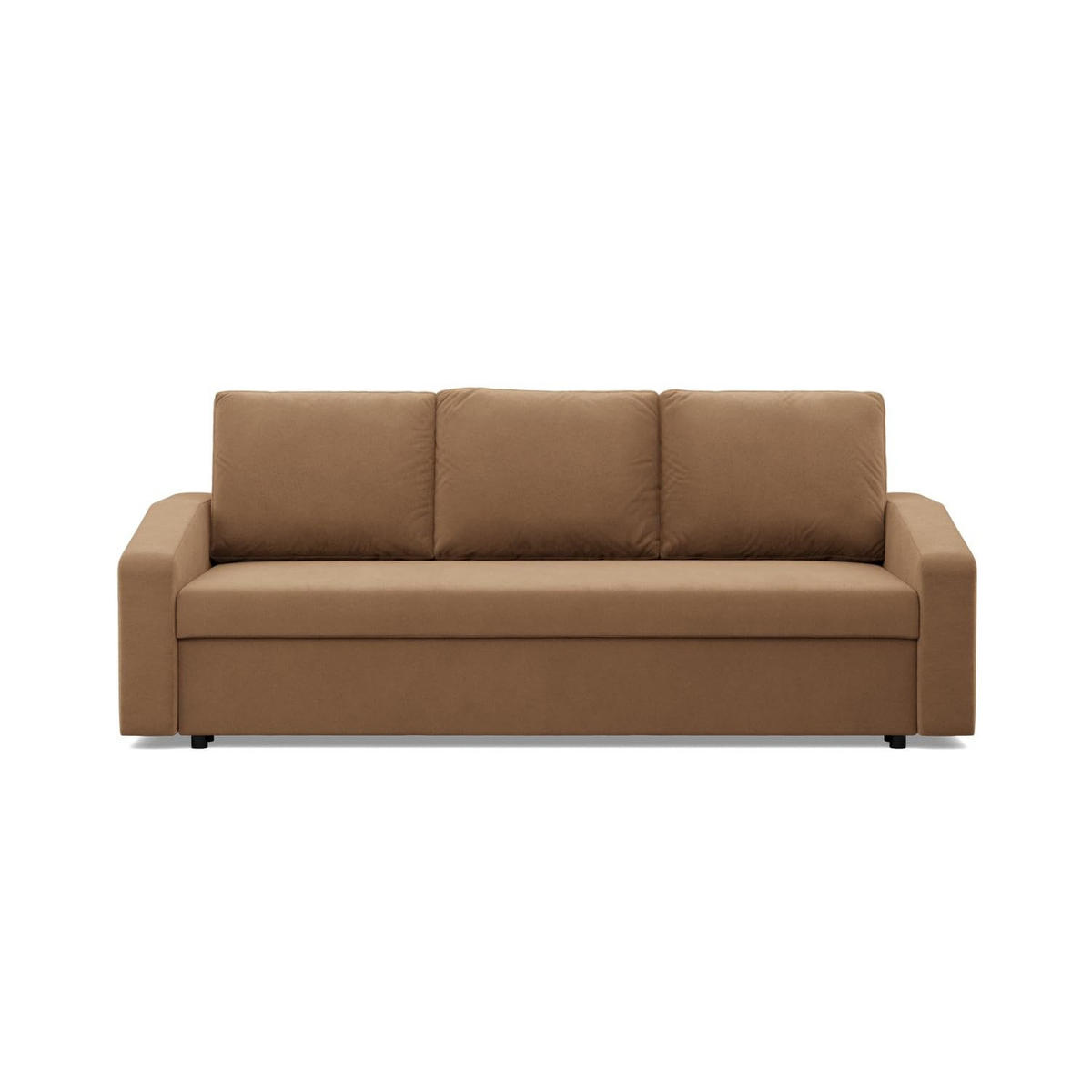 SOFA 3-SITZER MIT SCHLAFFUNKTION NEO, Braun - Braun, Textil (220/92/92cm)