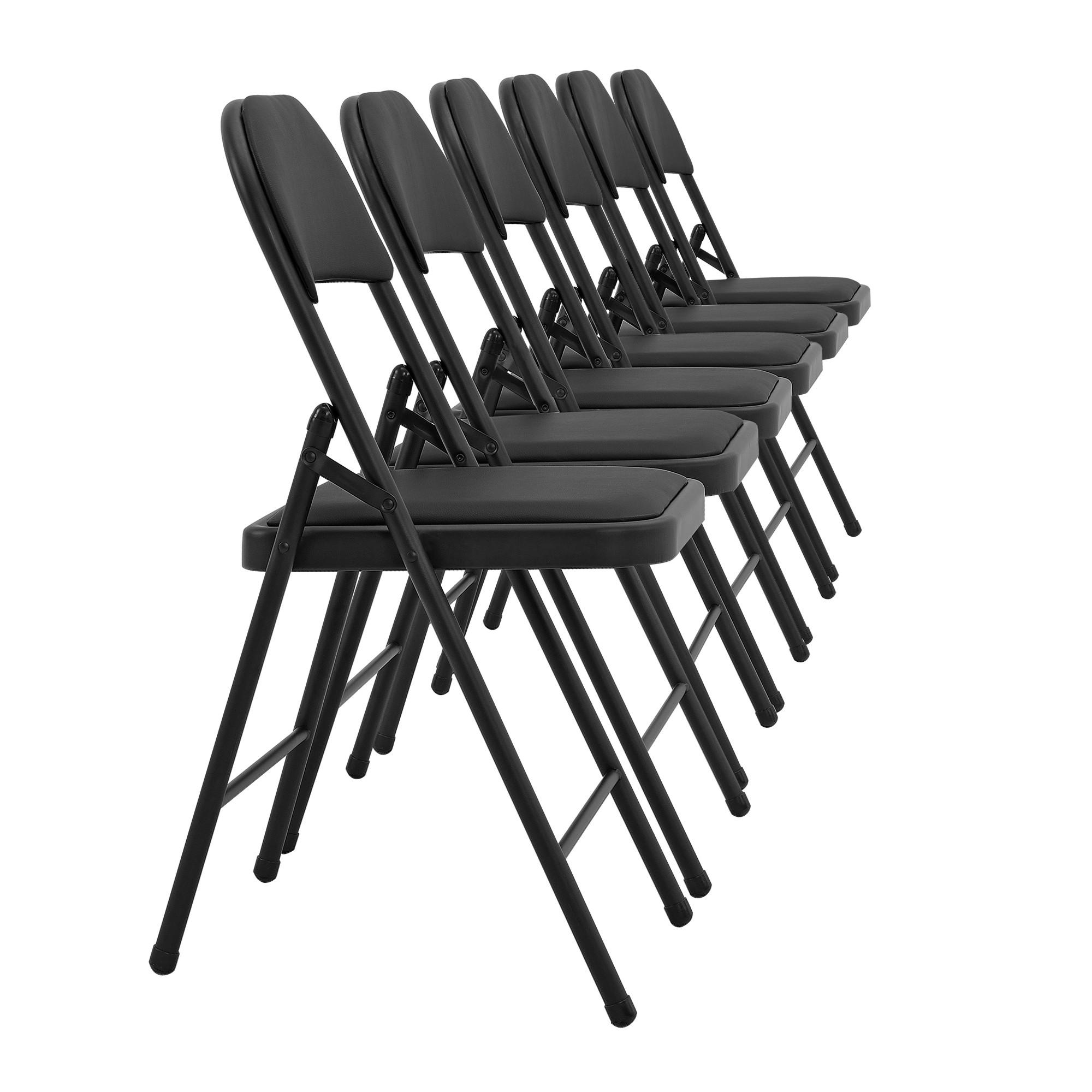 SÚPRAVA 6 STOLIČIEK - čierna, kov/plast (46/80/50cm) - pro.tec