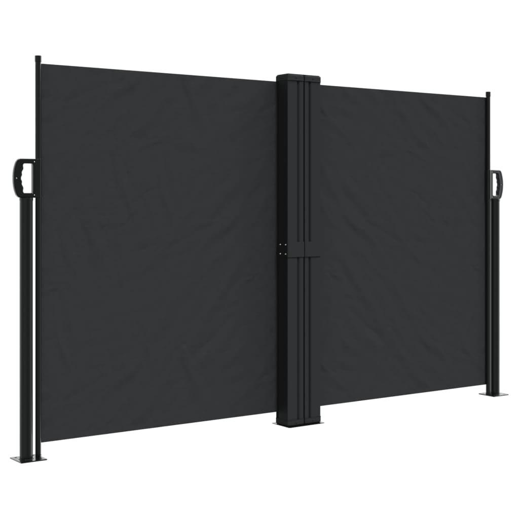 SEITENMARKISE Ausziehbar Schwarz 140x600 cm - Schwarz, Textil (600/140/600cm) - furnicato