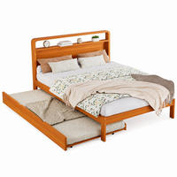 DOPPELBETT aus Kiefernholz 140x200 cm Natur mit Ausziehbett 90x190 cm - Naturfarben, Holz (140/200cm) - IVMEU