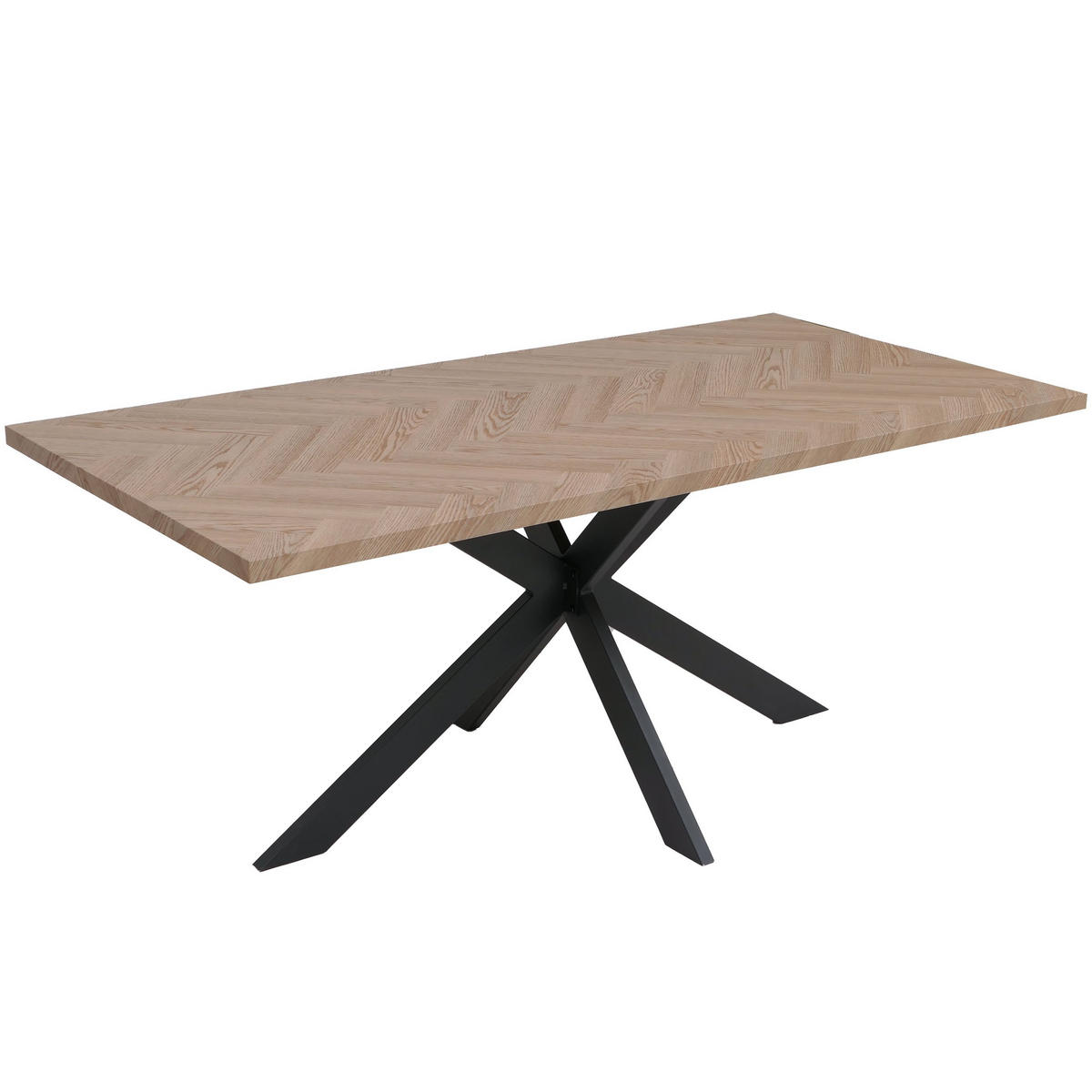 ESSZIMMERTISCH eckig Eiche Dekor - Eichefarben, Holzwerkstoff (90/180/76cm) - MCW