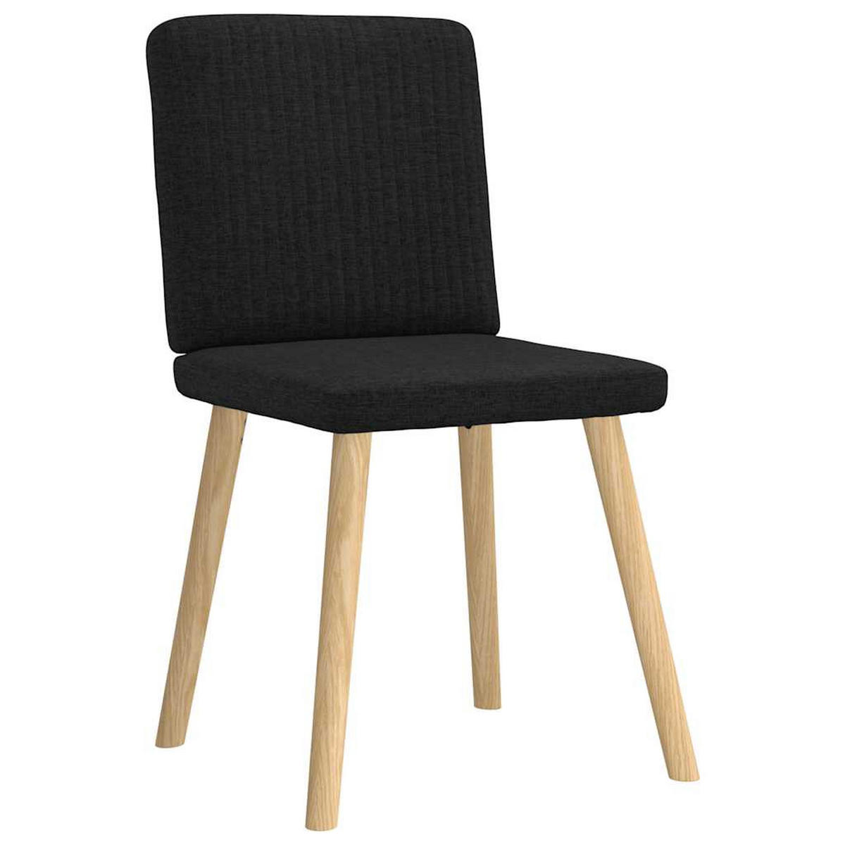 ESSZIMMERSTÜHLE 2 Stk. Schwarz Stoff 45*54*86cm - Schwarz, Metall (45/86/54cm) - ZMH