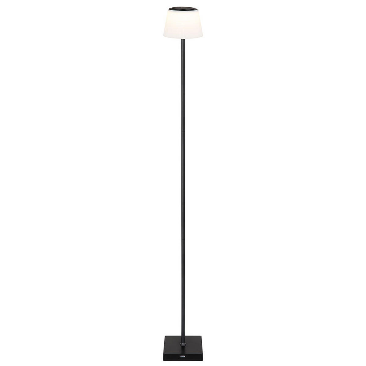 LED STEHLEUCHTE Gregoir Schwarz - Schwarz, Metall (14/14/120cm) - Globo Lighting