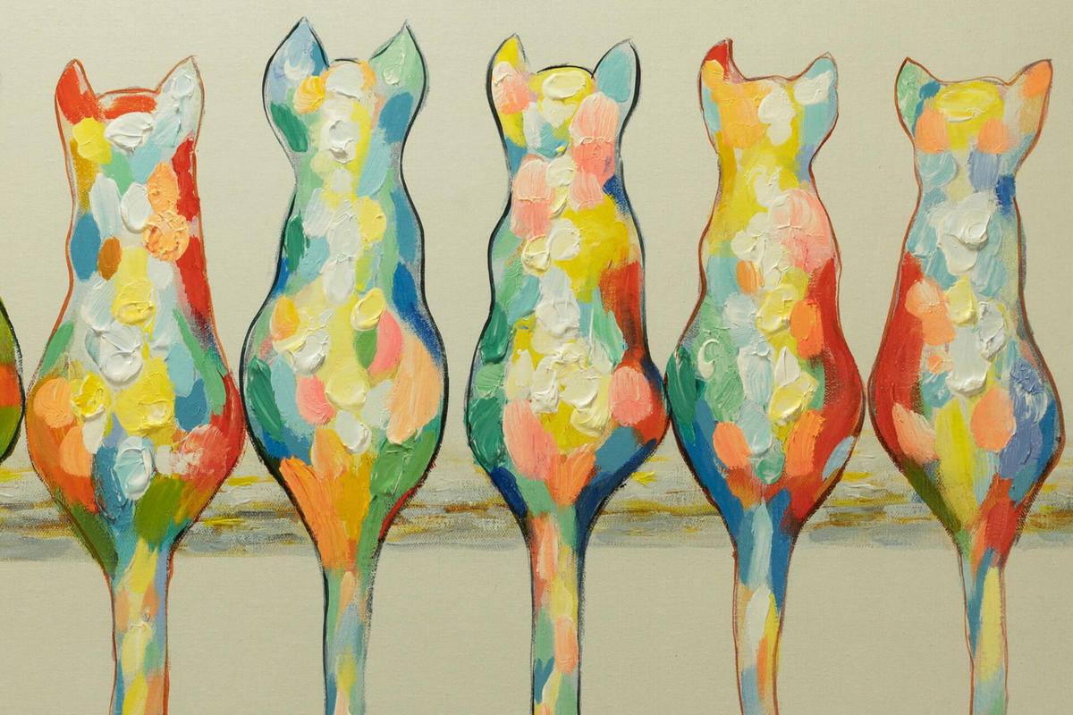 ACRYLBILD HANDGEMALT 120/60 cm - Multicolor, Holz/Textil (120/60cm) - KUNSTLOFT