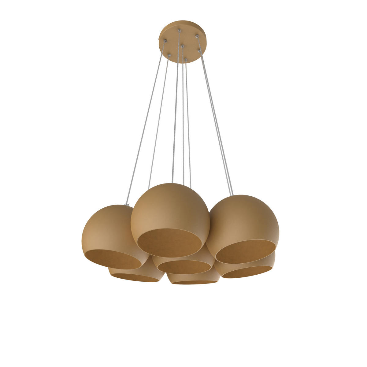 HÄNGELEUCHTE - Goldfarben, Metall (25/25/20cm) - Lumicom