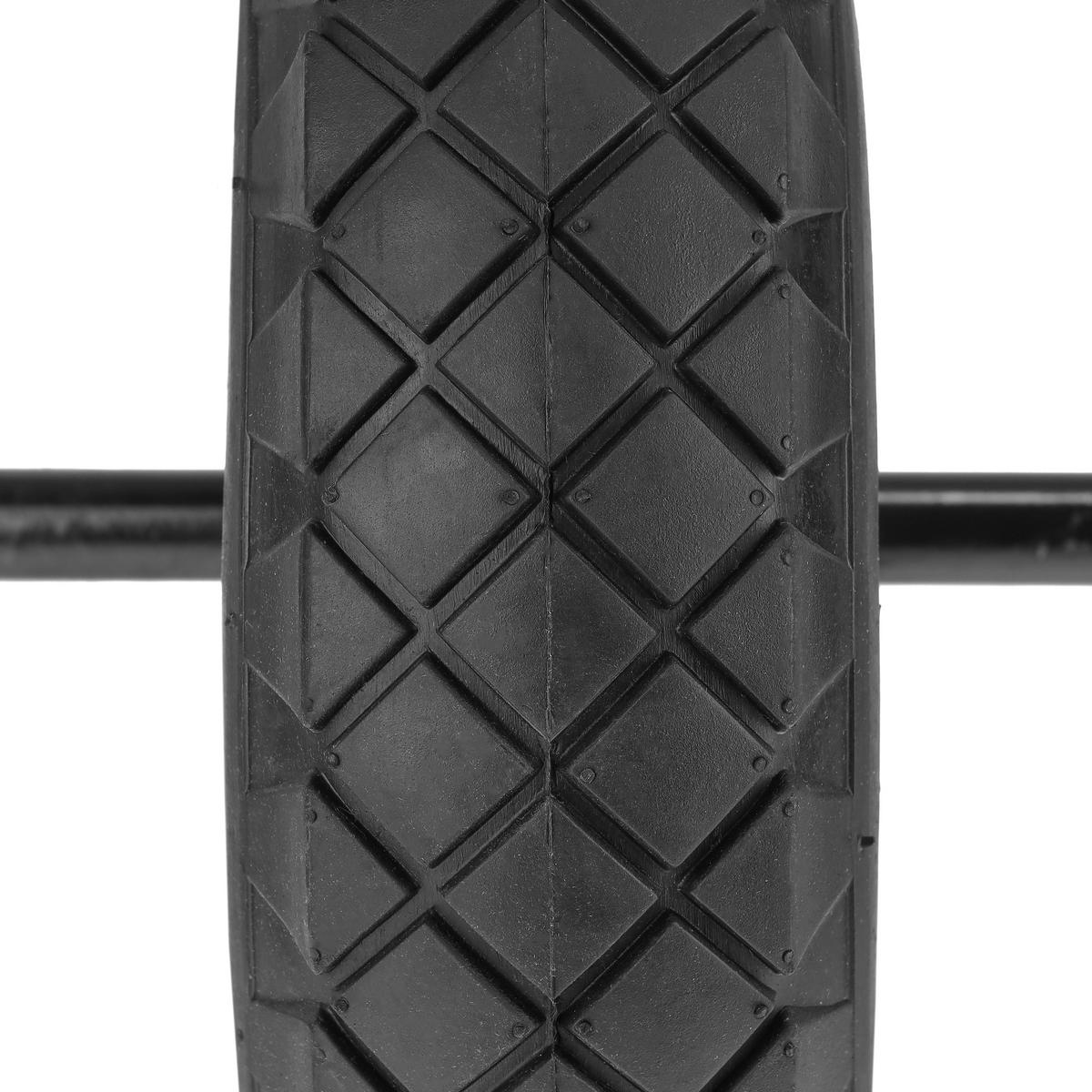 SCHUBKARRENRAD - Schwarz, Kunststoff/Metall (38.5/38.5/24cm) - Relaxdays