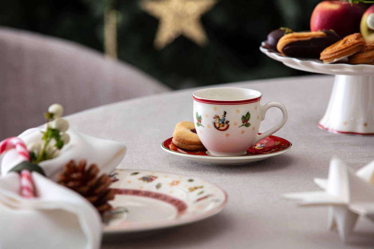 ESPRESSOTASSEN MIT UNTERTASSEN Toy's Delight rot 70 ml 12er Set - Rot, Keramik (12.2/7.5/12.2cm) - Villeroy & Boch