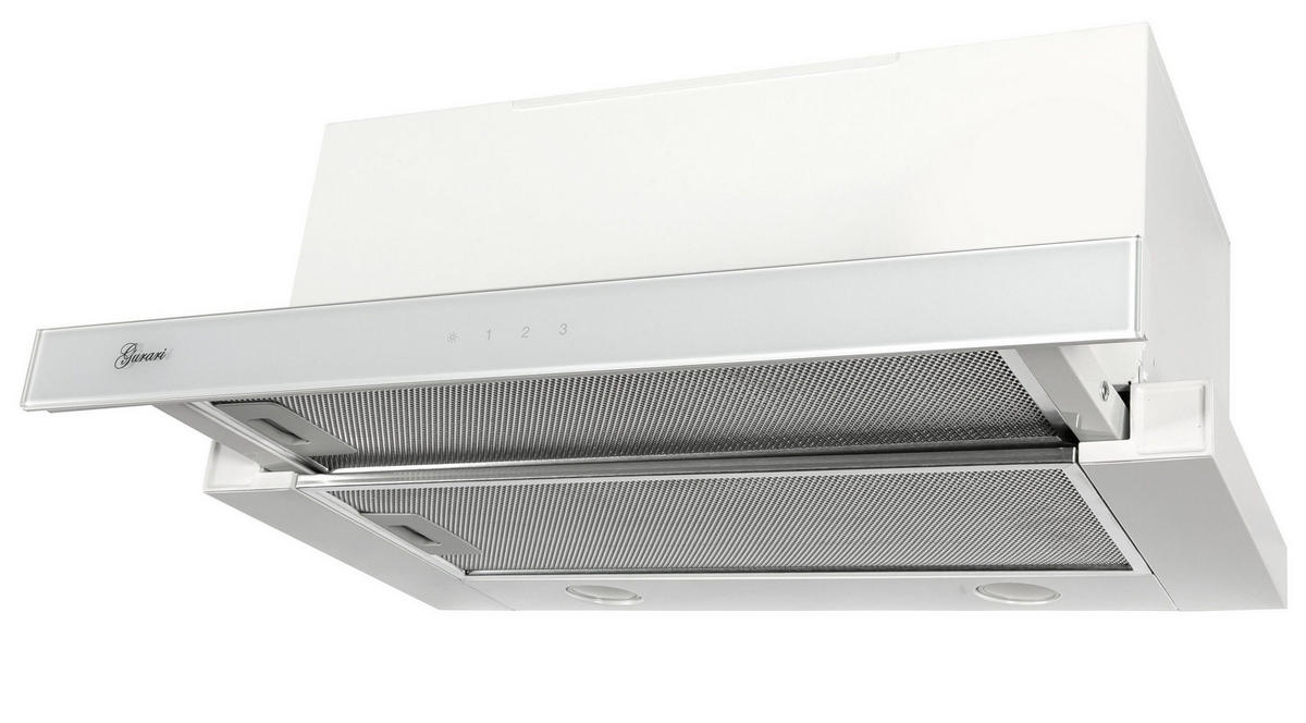 DUNSTABZUGSHAUBE GCH B 117 WH Prime N 60 cm Weiß - Weiß, Metall (60/25/30cm) - Gurari