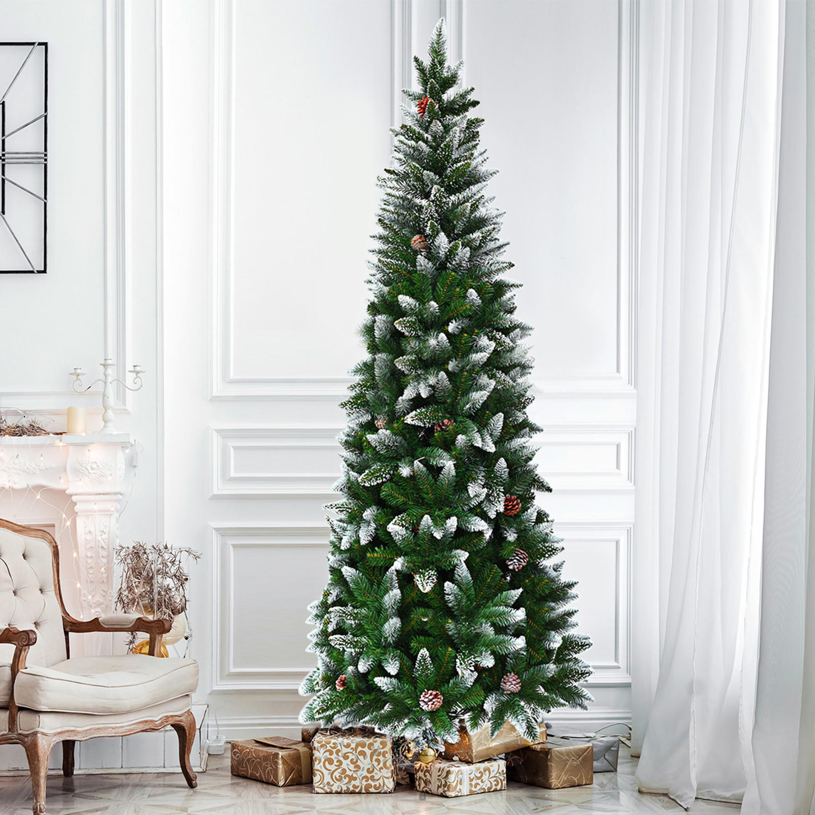 WEIHNACHTSBAUM 220cm Grün - Grün, Kunststoff (220cm) - COSTWAY