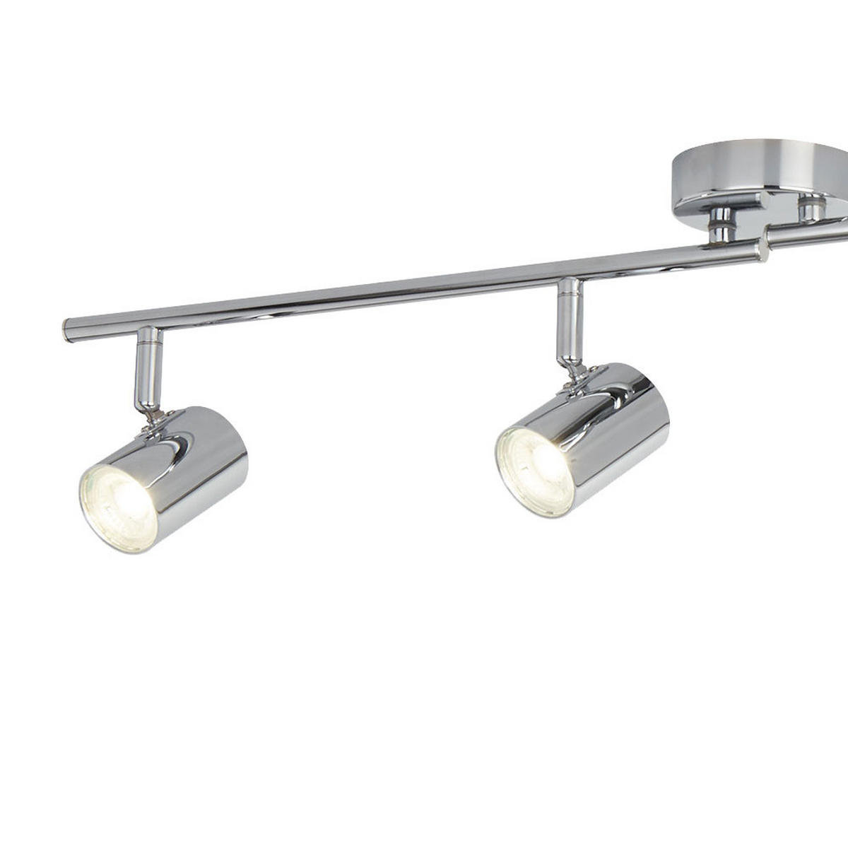 LED DECKENLEUCHTE ROLLO Chrom Silber - Silberfarben, Metall (77/9/13cm)